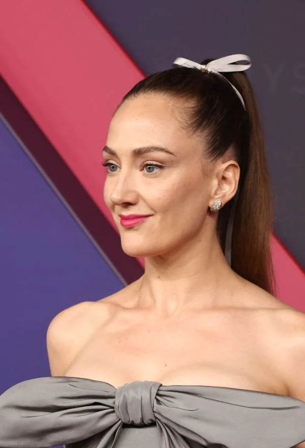 Jacqueline Novak wearing Nada Ghazal jewelry